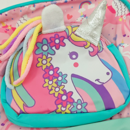Ghiozdan pentru scoala, model Unicorn ZY-25123roz [6]