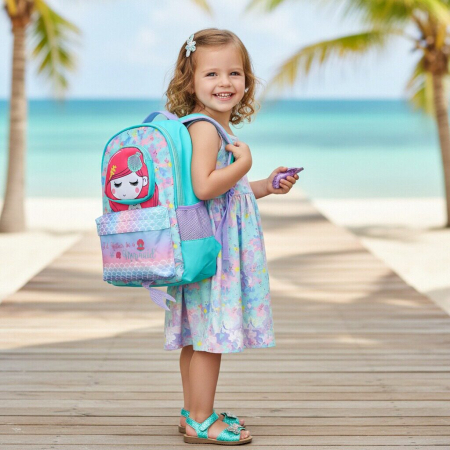 Ghiozdane - Ghiozdan pentru scoala, model Sirena ZY-25123turcoaz