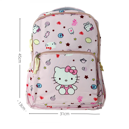 Ghiozdane - Ghiozdan/rucsac cu Hello Kitty pentru scoala sau calatorii ZY-1518roz