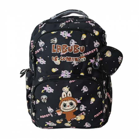Ghiozdane - Ghiozdan/rucsac cu Labubu pentru scoala sau calatorii ZY-333-5negru