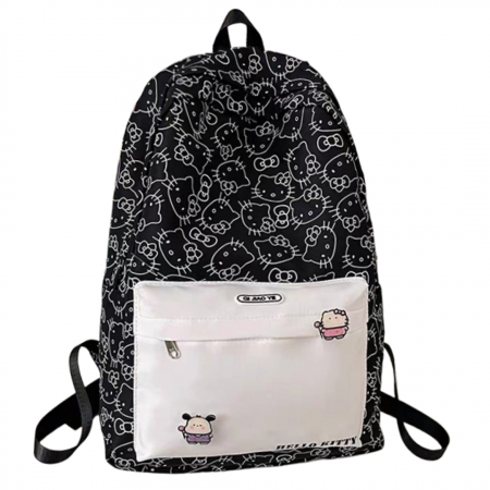 Ghiozdane - Ghiozdan/rucsac cu Hello Kitty pentru scoala sau calatorii ZY-8618negru