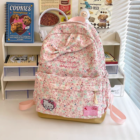 Ghiozdane - Ghiozdan/rucsac cu Hello Kitty pentru scoala sau calatorii ZY-8634-1