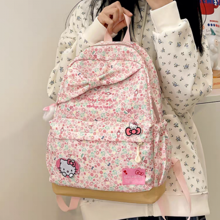 Ghiozdane - Ghiozdan/rucsac cu Hello Kitty pentru scoala sau calatorii ZY-8634-1