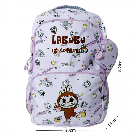 Ghiozdane - Ghiozdan/rucsac cu Labubu pentru scoala sau calatorii ZY-333-5mov