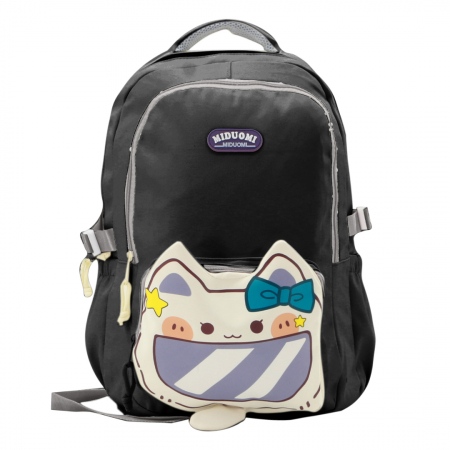 Ghiozdane - Ghiozdan/rucsac cu model pisica pentru scoala sau calatorii ZY-56128negru