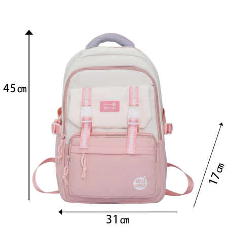 Ghiozdane - Ghiozdan/rucsac impermeabil pentru scoala sau calatorii ZY-1005roz