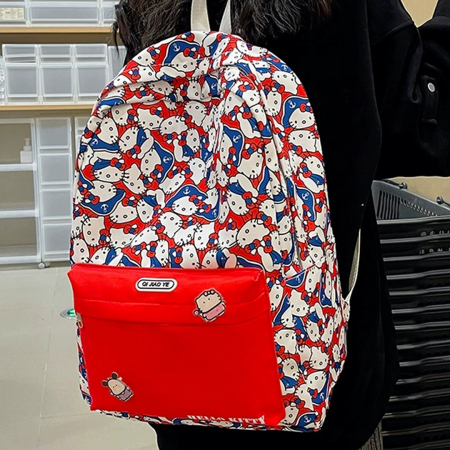 Ghiozdan/rucsac cu Hello Kitty pentru scoala sau calatorii ZY-8618rosu [17]