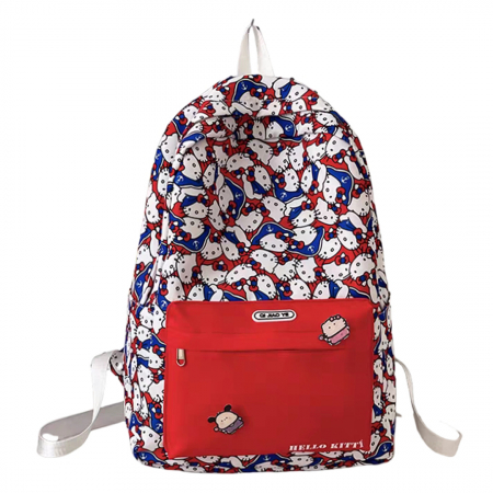 ARTICOLE ȘCOLARE - Ghiozdan/rucsac cu Hello Kitty pentru scoala sau calatorii ZY-8618rosu