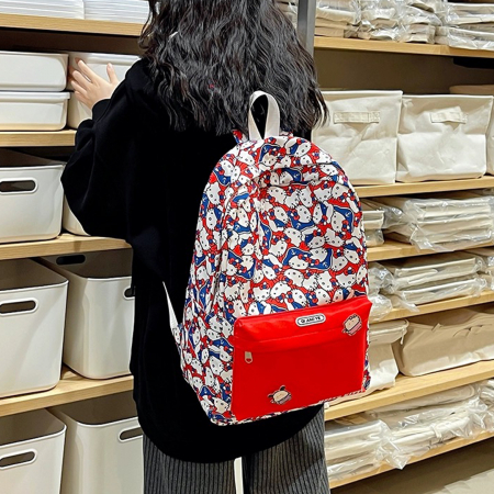 ARTICOLE ȘCOLARE - Ghiozdan/rucsac cu Hello Kitty pentru scoala sau calatorii ZY-8618rosu