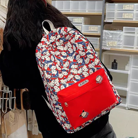 Ghiozdan/rucsac cu Hello Kitty pentru scoala sau calatorii ZY-8618rosu [6]