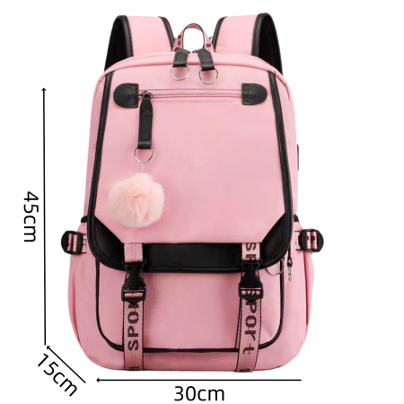 Ghiozdane - Ghiozdan/rucsac pentru scoala sau calatorii ZY-2544roz