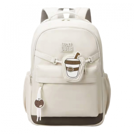 Ghiozdane - Ghiozdan/rucsac pentru scoala sau calatorii cu accesoriu pusculita ZY-2543bej