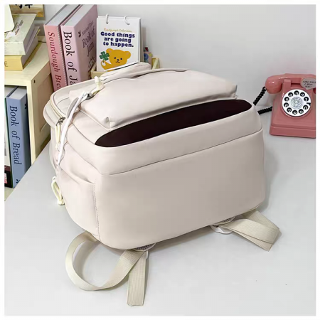 Ghiozdane - Ghiozdan/rucsac pentru scoala sau calatorii cu accesoriu pusculita ZY-2543bej