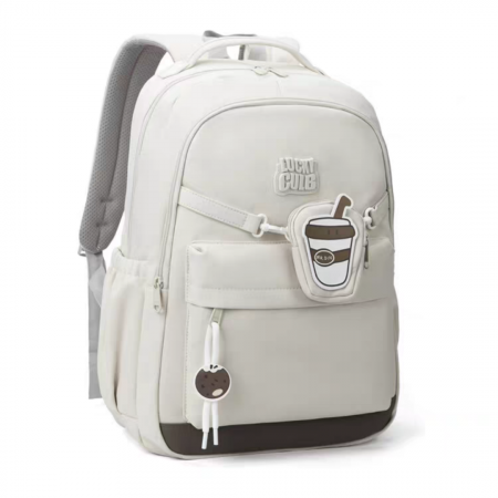Ghiozdan/rucsac pentru scoala sau calatorii cu accesoriu pusculita ZY-2543bej [9]
