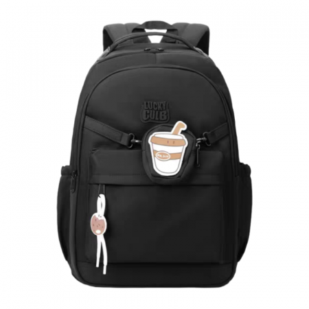 ARTICOLE ȘCOLARE - Ghiozdan/rucsac pentru scoala sau calatorii cu accesoriu pusculita ZY-2543negru