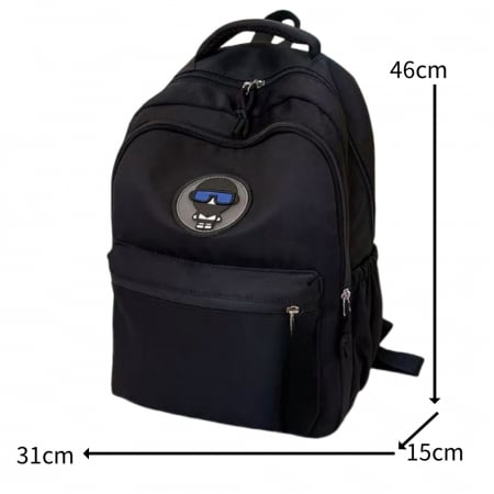 ARTICOLE ȘCOLARE - Ghiozdan/rucsac pentru scoala sau calatorii ZY-068negru