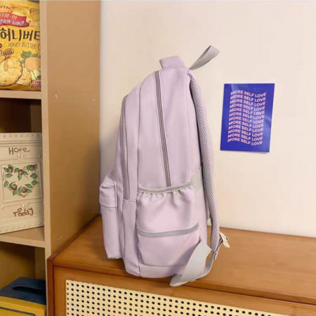 Ghiozdan/rucsac pentru scoala sau calatorii cu atasare la troler ZY-1000mov [7]