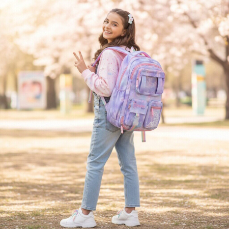 Ghiozdane - Ghiozdan/rucsac pentru scoala sau calatorii ZY-25126mov