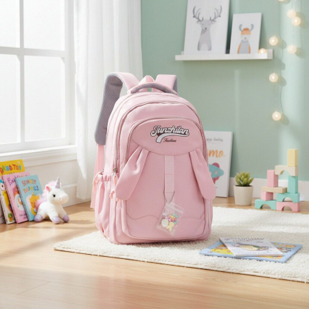 Ghiozdan/rucsac pentru scoala sau calatorii cu atasare la troler ZY-8817roz [9]