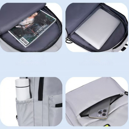 Ghiozdane - Ghiozdan/rucsac pentru scoala sau calatorii cu atasare la troler ZY-2904gri