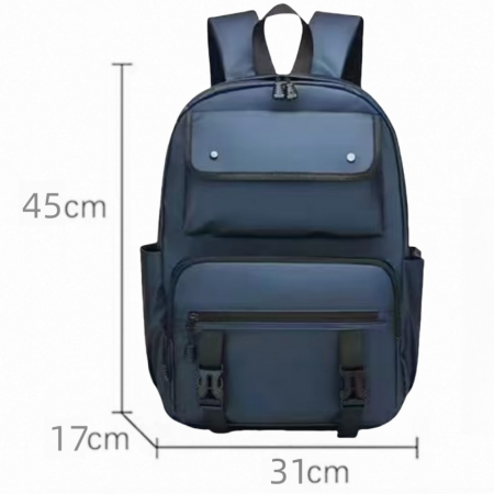 Ghiozdane - Ghiozdan/rucsac pentru scoala sau calatorii cu atasare la troler ZY-G03bleumarin