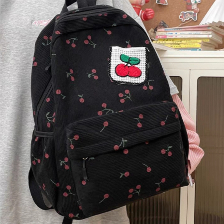 Ghiozdan/rucsac pentru scoala sau calatorii, model Fructe ZY-5501negru [9]