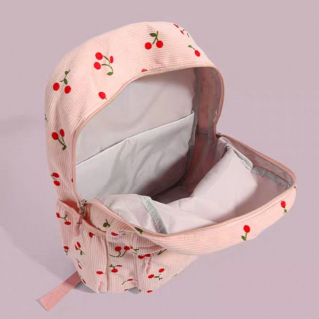 Ghiozdane - Ghiozdan/rucsac pentru scoala sau calatorii, model Fructe ZY-5501roz