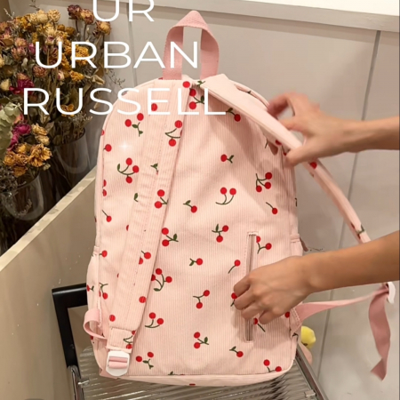 Ghiozdan/rucsac pentru scoala sau calatorii, model Fructe ZY-5501roz [10]