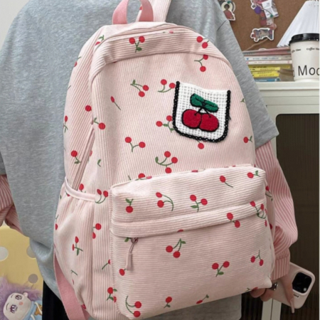 Ghiozdan/rucsac pentru scoala sau calatorii, model Fructe ZY-5501roz [15]