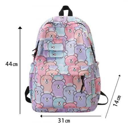 Ghiozdane - Ghiozdan/rucsac pentru scoala sau calatorii ZY-6611urs mov