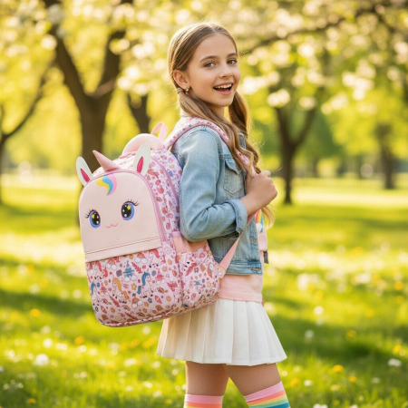 Ghiozdane - Ghiozdan/rucsac pentru scoala sau calatorii ZY-2544-1roz