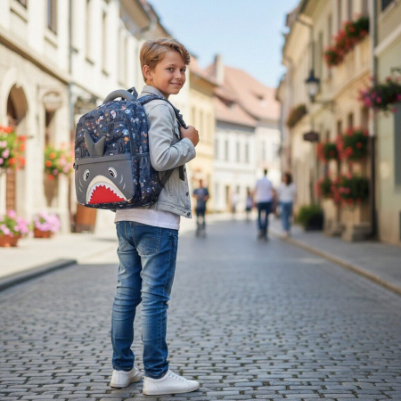 Ghiozdan/rucsac pentru scoala sau calatorii ZY-2544-1gri [8]