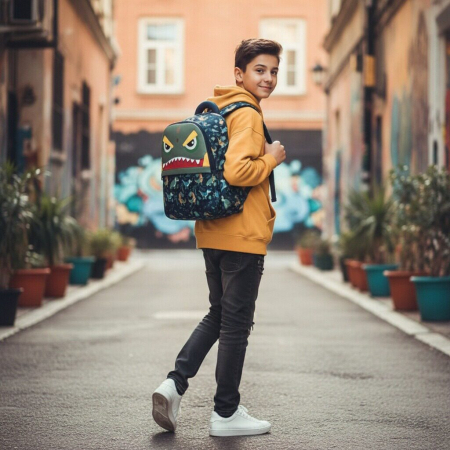 Ghiozdane - Ghiozdan/rucsac pentru scoala sau calatorii ZY-2544-1bleumarin