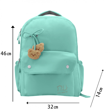 ARTICOLE ȘCOLARE - Ghiozdan/rucsac pentru scoala sau calatorii ZY-532verde