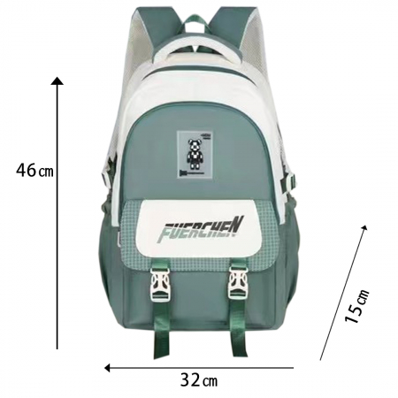 ARTICOLE ȘCOLARE - Ghiozdan/rucsac pentru scoala sau calatorii ZY-560verde