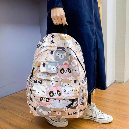 Ghiozdan/rucsac pentru scoala sau calatorii ZY-6611urs alb [10]