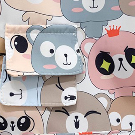 Ghiozdan/rucsac pentru scoala sau calatorii ZY-6611urs alb [6]