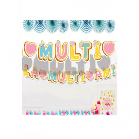 Articole party - Ghirlanda colorata  ”La multi ani ” CA0131