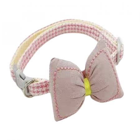 Accesorii animale de companie - Guler reglabil cu papion YYP-LL17roz
