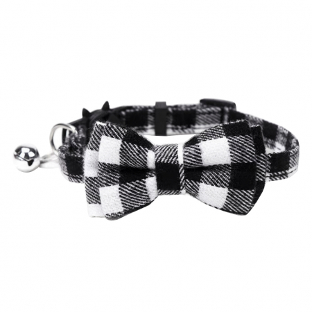 Accesorii animale de companie - Guler cu papion si clopotel YYP-LL18alb