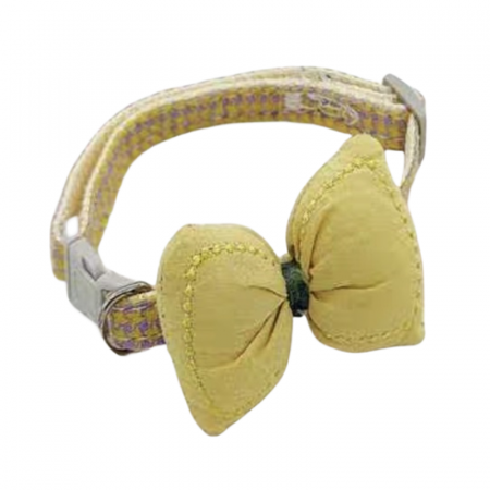 Accesorii animale de companie - Guler reglabil cu papion YYP-LL17galben