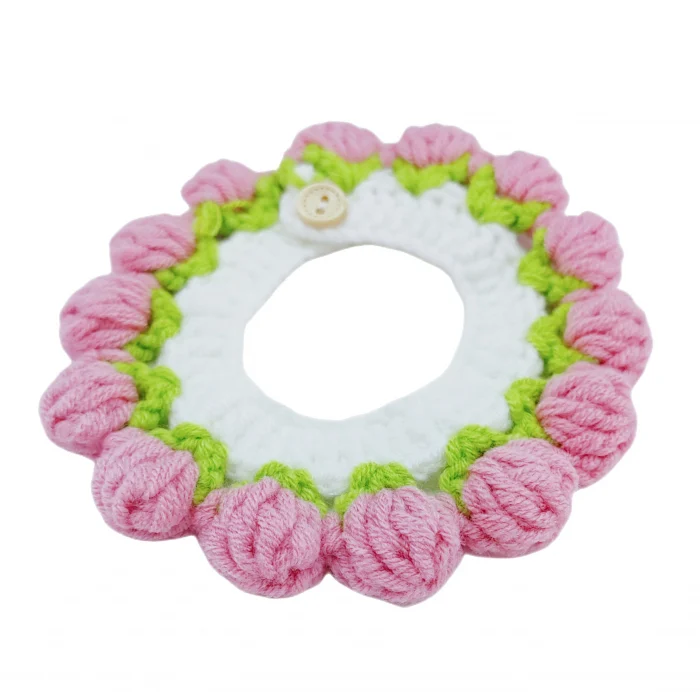 Animale de companie - Guler tricotat YYP-LL15roz