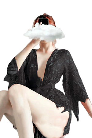 Halate - Halat sexy CS1235negru
