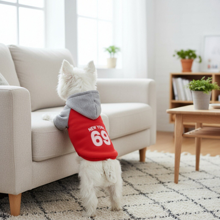 Haine - Hanorac cu gluga XINA2314rosu