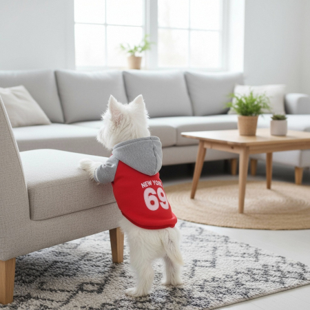 Haine - Hanorac cu gluga XINA2314rosu