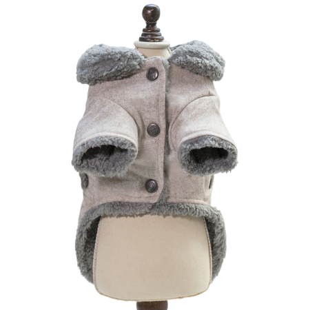 Hanorac imblanit DOG-16gri deschis [6]