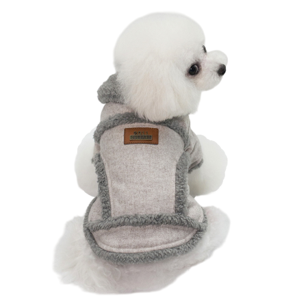 Haine - Hanorac imblanit DOG-16gri deschis
