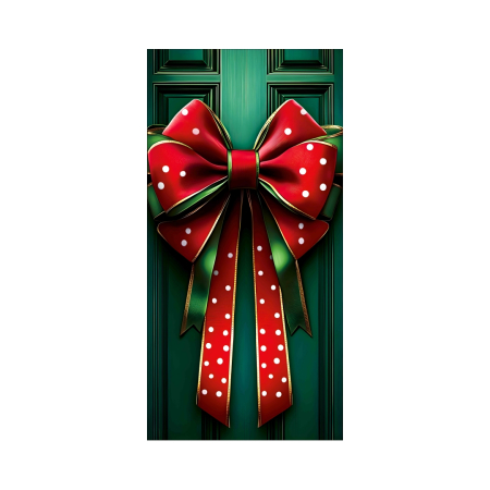 Husa decorativa pentru usa, cu elastic, model Craciun 100 x 220 cm 6220-2536 [1]