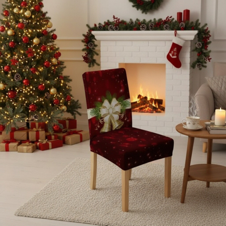 Fețe de masă - husa universale pentru scaun, model Craciun 6220-45