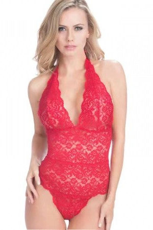 Body-uri - Body sexy din dantela CS4468rosu